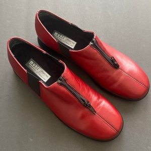 Munro American Vail Red Leather Slip On M740131 Size 7 Narrow